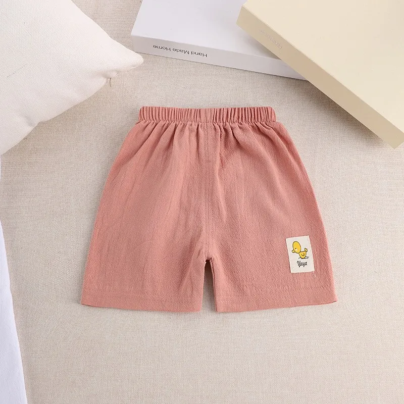 New 1 2 3 4 5 Year Old Kids Shorts Summer Clothing Toddler Girls Pants Soild Color Children Boys Casual Shorts Baby Clothes