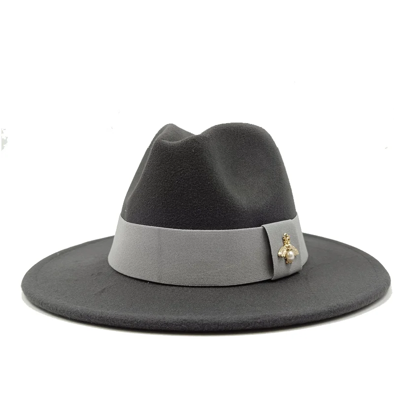 28-Farben-Fedora-Hüte mit Bienen-elastischem Gurtband, Herren-Fedora-Hut, Herren-Panama-Hut, Unisex-Hut, Militärfarbe, Fedora-Hut – Detail 31