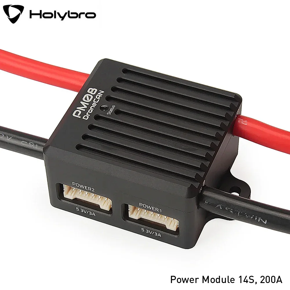 โมดูลควบคุมโดรน DroneCAN PM08-CAN 2-14S 200A 2เอาต์พุต 5V