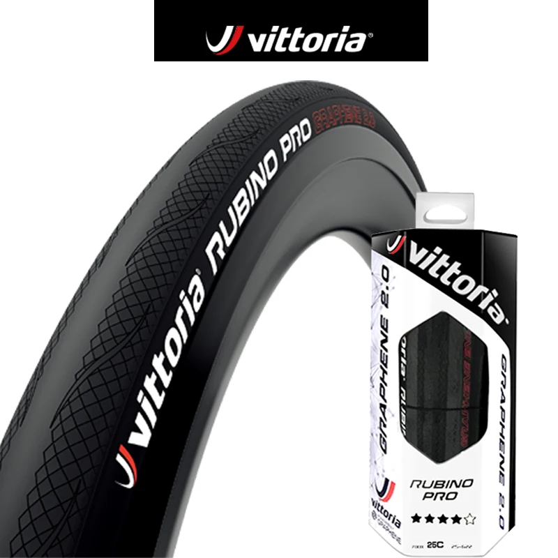 

Vittoria RUBINO PRO Road Tire 700×25/28 Graphene 2.0 Tubeless/Clincher Folding Tires 150TPI For 700X28C Road Bicycle Competition