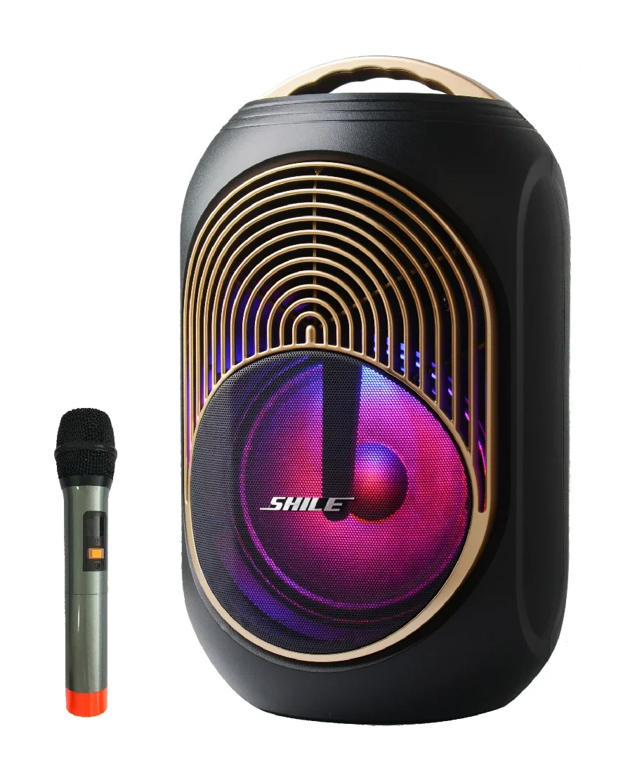 8 inch small powered sound bass portable speaker wireless outdoor waterproof blue tooth speaker