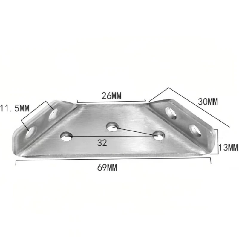 Escuadras Para Estanterias Soporte De Esquina En L De Acero Inoxidable - Para Uniones, Estantes, Muebles - Estilo Moderno Soporte Para Esquinas Moderno