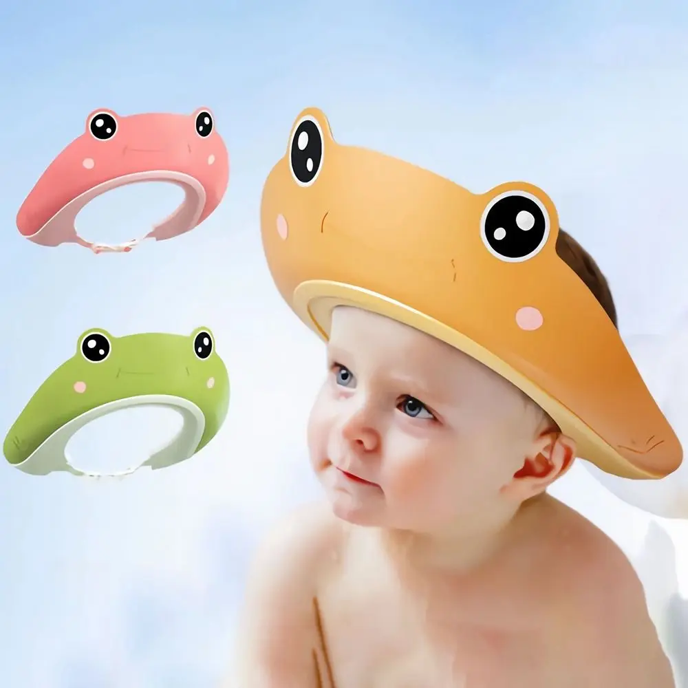 Baby Shower Cap Adjustable Hair Wash Hat for Newborn Infant Ear Protection Safe Children Kids Shampoo Shield Bath Head Cover