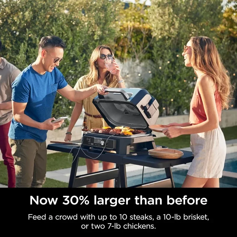 Ninja OG951 Woodfire Pro Connect Premium XL Outdoor Grill & Smoker, Bluetooth, App Enabled, 7-in-1 Master Grill, BBQ Smoker 5