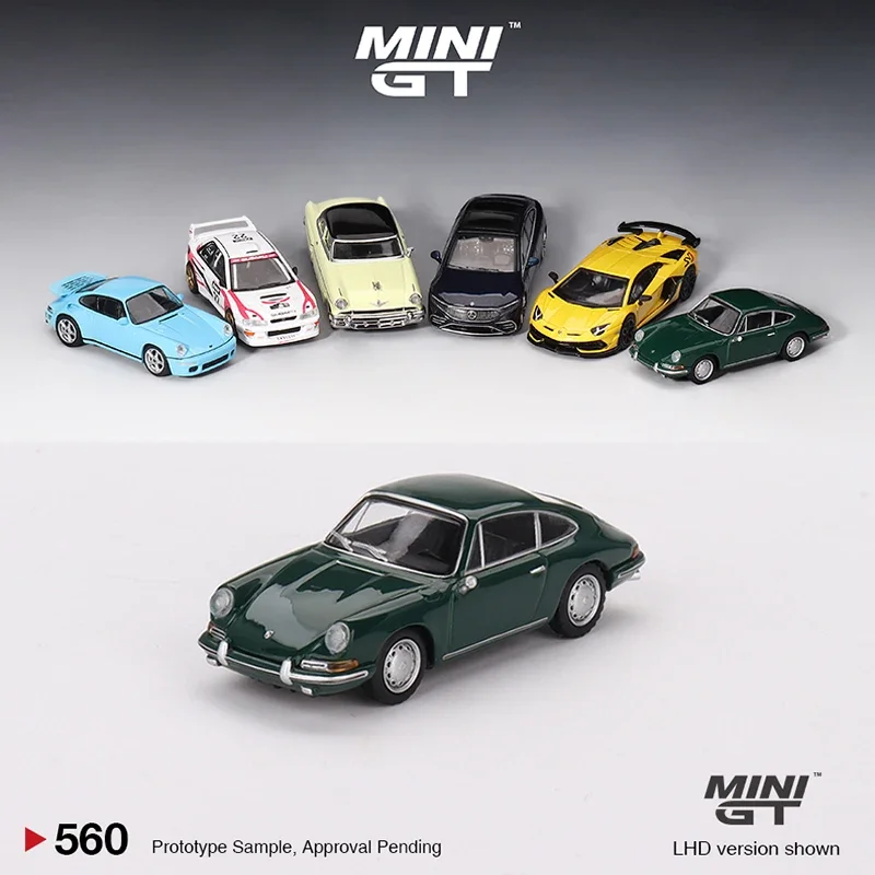

MINI GT 1:64 модель автомобиля 911 1963 литье под давлением-Ирландский Зеленый #560 LHD