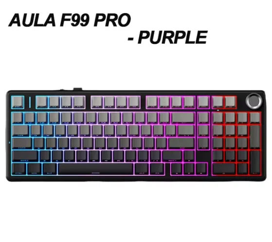 AULA F99 Machanical Keyboard Bluetooth 5.0/2.4G Wireless/Wired Gasket ...