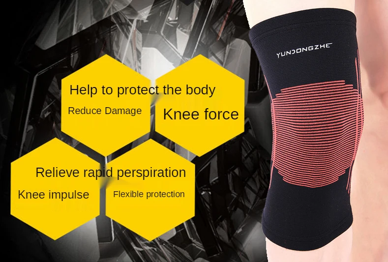 CN Herb Knitted Knee Pads, Summer Ultra-thin Outdoor Sports Knee Pads, Basketball Protectors, Knitted Knees