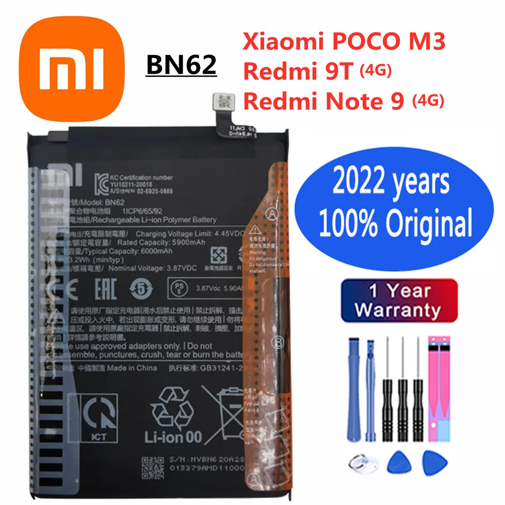Оригинальный аккумулятор Xiaomi Mi Redmi Note 4 4A 4X 5 5A 5X 3X 6 7 8 8T 9 9S 9T 10 10S 10X K30 Pro Lite Mix 2 S 3 POCO X3 M3 F1 F2 Pro (art.: 3920beebda25c) - 3920beebda25c