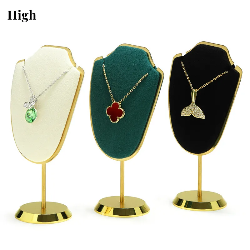 Cute Mini Necklace Display Bust Stand Black Blue Purple Jewellry Display Stand Exhibition Shelf Jewelry Photography Props jiugong grid storage box guka sticker box desktop drawer cute desk female jewelry cabinet small arrangement shelf