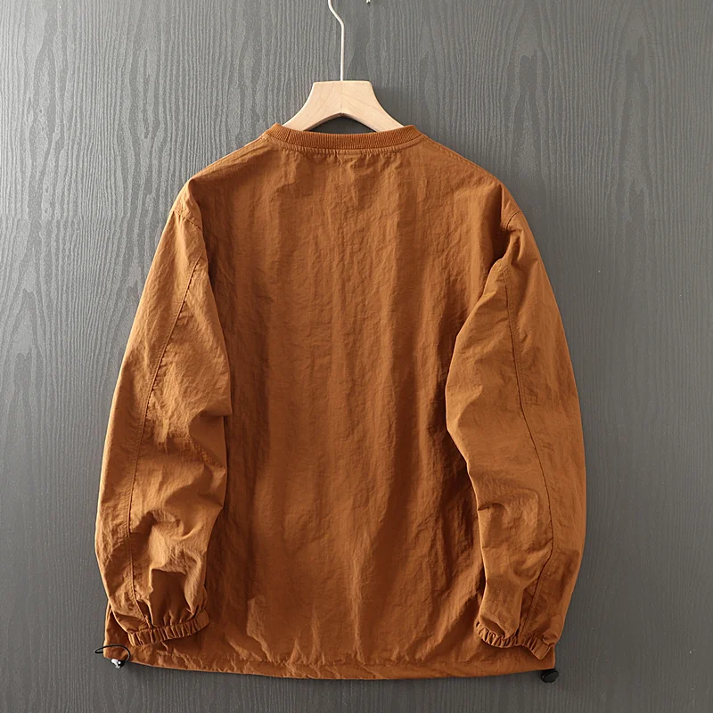 Outdoor Waterproof Wind Resistant Men's Loose Casual Round Neck Sweater Climbing Camping Trekking Hiking Fitness Sports Pullover