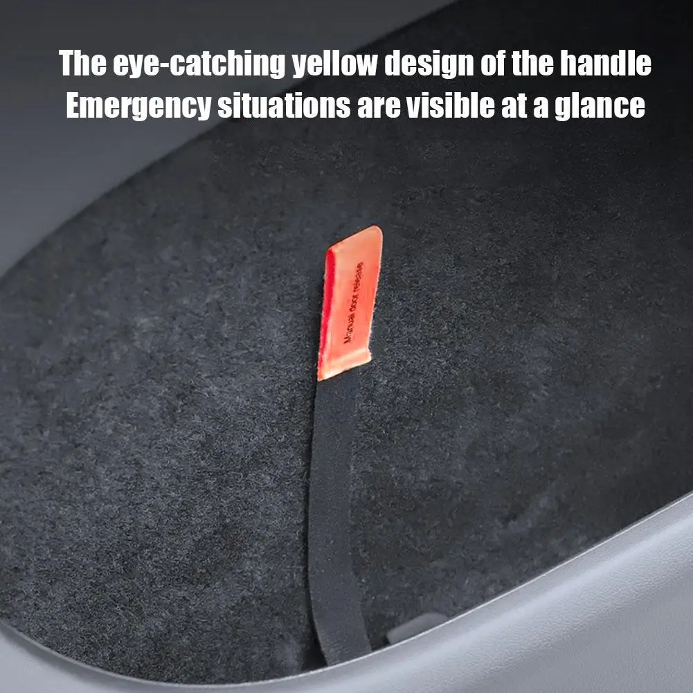 Rear Door Emergencies Safety Pull Rope for Tesla For Highland For Model Y-Emergency Ac Y3E0