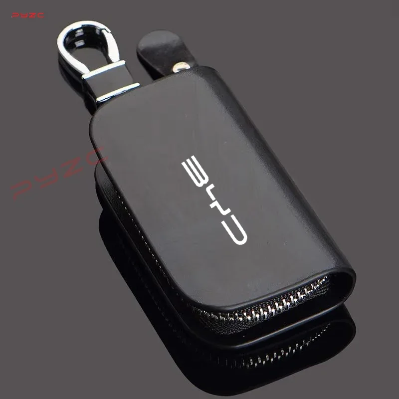 For BYD M6 G3 G5 T3 13 F3 F0 S6 S7 E5 E6 L3 tang Fashion Vintage Genuine Leather Wallet Key Holder Housekeeper Keys Organizer
