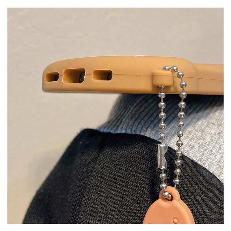 Cartoon Fish Silicone Soft Phone Case with Pendant