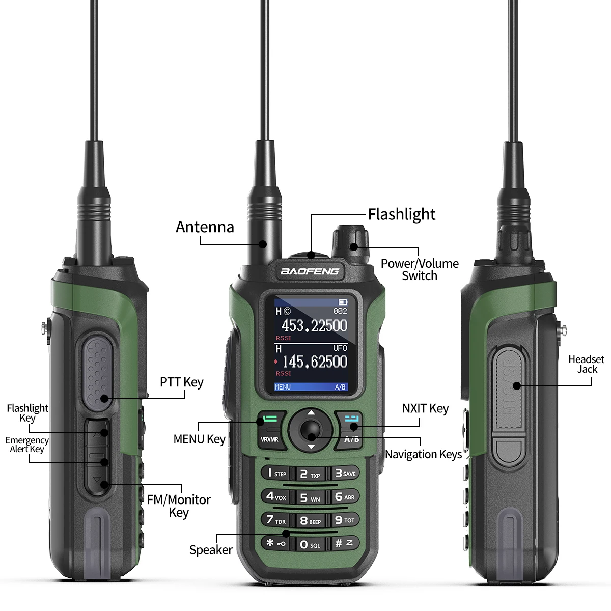 Baofeng UV-21 Pro V2 Walkie Talkie Wireless Copy Frequency Full Band Powerful Long Range Two Way Radio UV-5R Radio 4