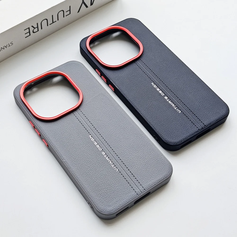 Leather Mid-Line Phone Case with Slim Protect Cover Design