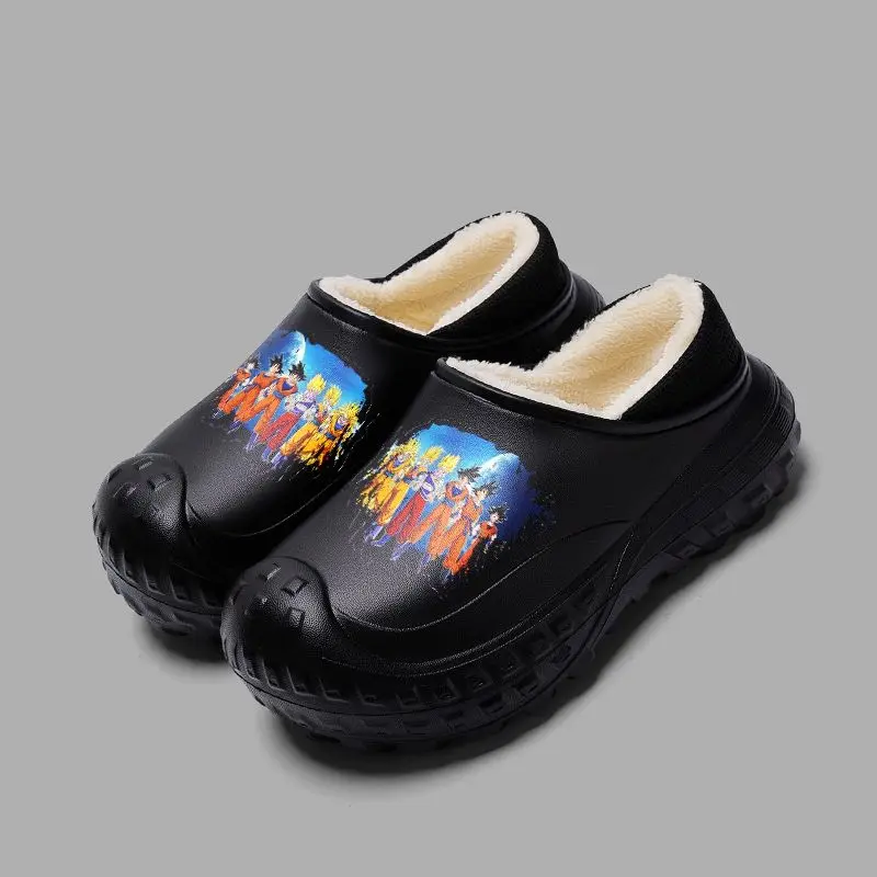 Dragon Ball Goku Baumwoll-Hausschuhe, neue Winter-Plüsch-warme Baumwollschuhe für Studenten, Paare, wasserdicht und schmutzabweisend, Geburtstagsgeschenk – Detail 18