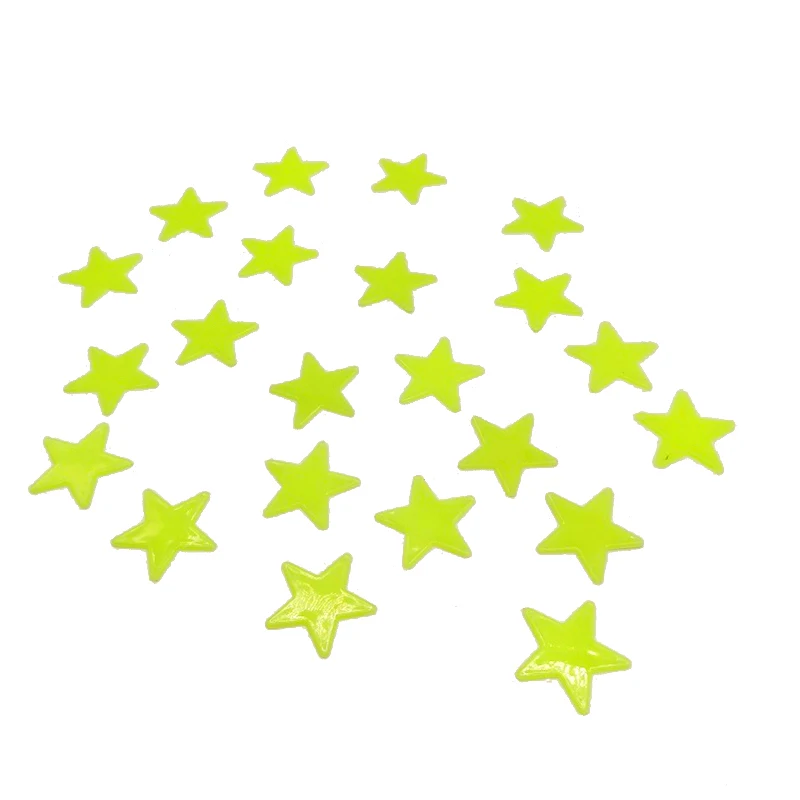 100Pcs 3D Star Wall Stickers Glow In The Dark Energy Storage Fluorescent Luminous Wall Art Decor Kids Living Room Decoration