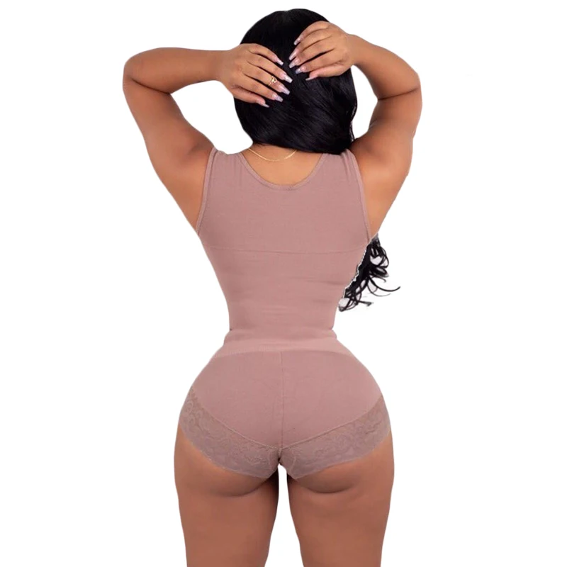 High Waist Bodysuit Post Liposuctin Fajas Colombianas Tummy Control Shapewear Open Sexy Shaping Belt Body Shaper