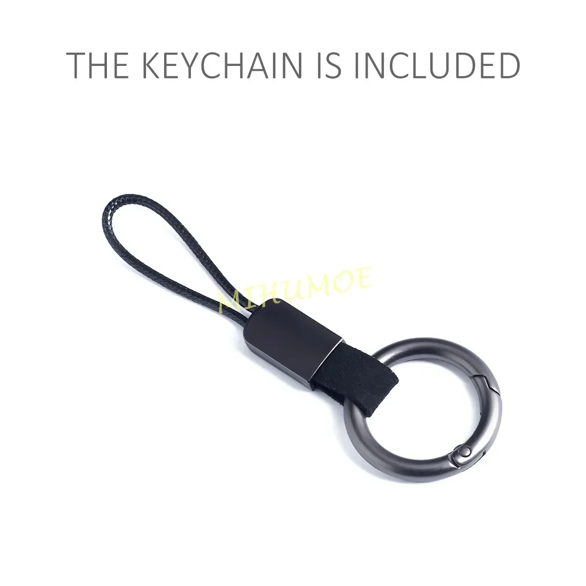 Black Transparent Car Remote Key Case Cover Keychain Protector