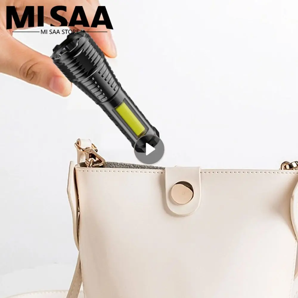 

Waterproof Camping Lamp 3.50*3.50*11.00cm Strong Endurance Multi-function Waterproof Portable Flashlight Super Bright Flashlight