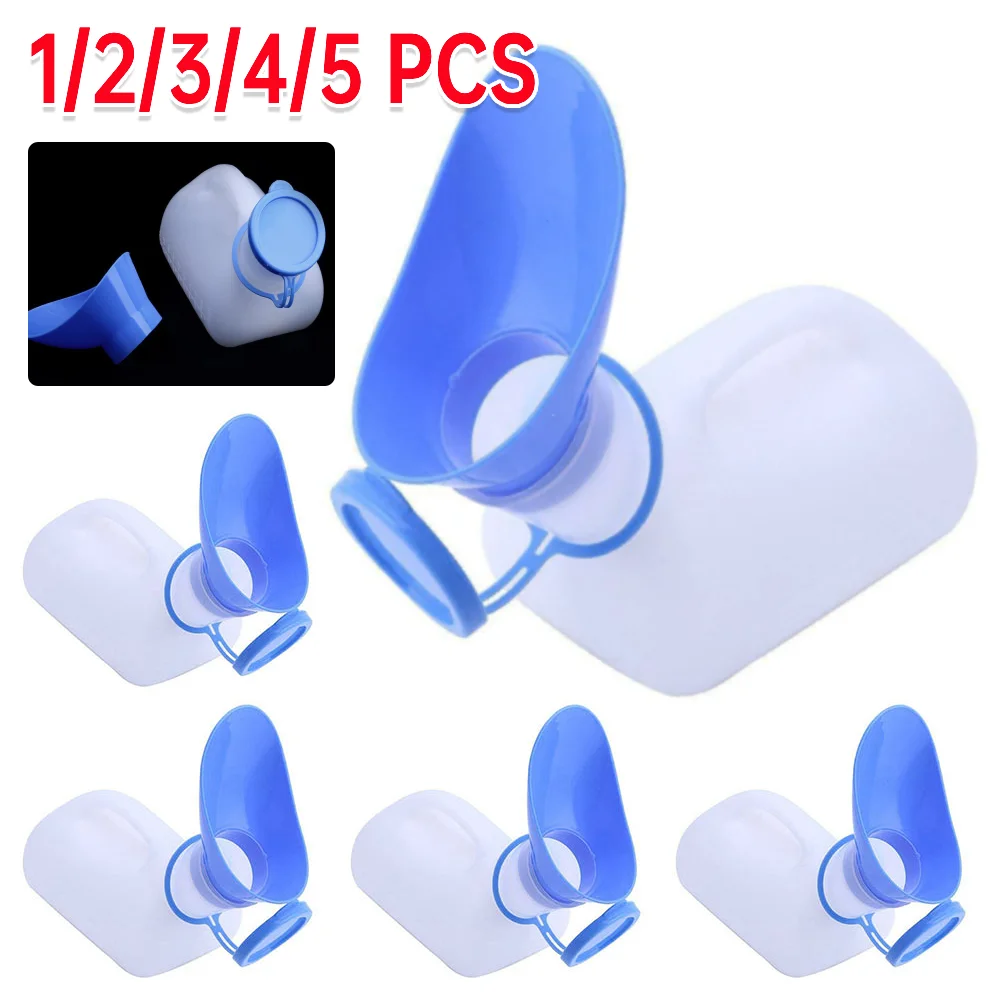 1-5pcs Plastic Portable Urinal Toilets Female Male Car Travel Urinal Camping Rescue Aid Bottle Adult Outdoor Supllies