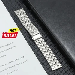 Elegant 22mm Stainless Steel Metal Bracelet Watch Band Strap - Universal 22mm (S)