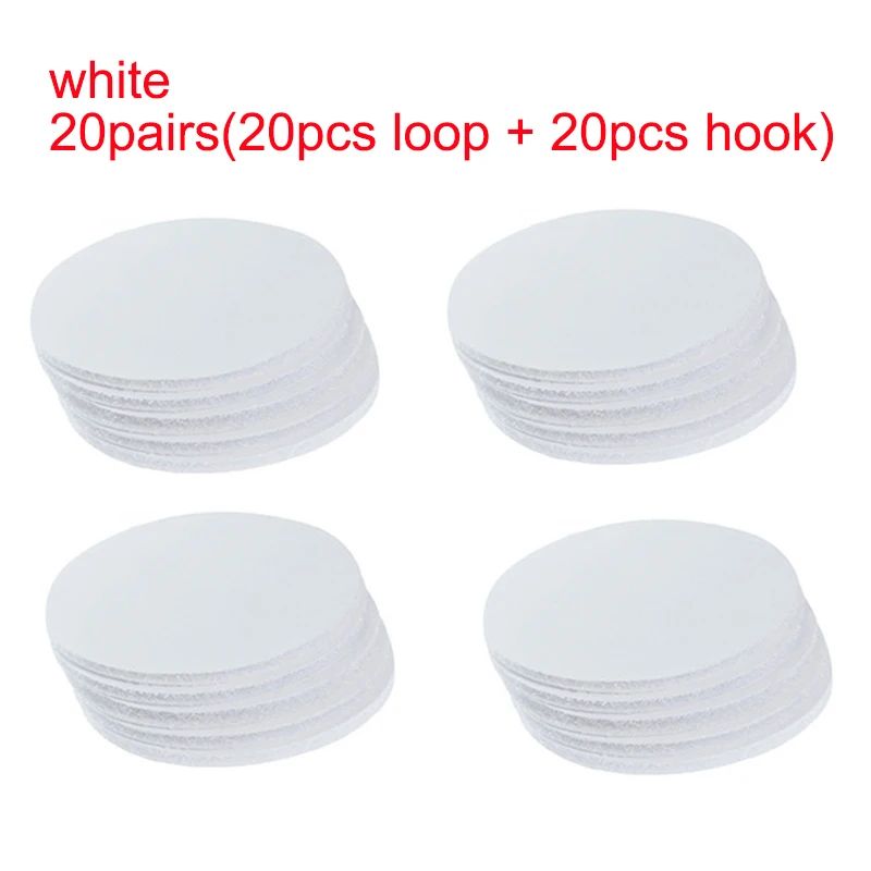 Self-Adhesive Hook and Loop Fastener Dots - Non-Slip Solution for Bed Sheets, Sofas, Mats, and Carpets
