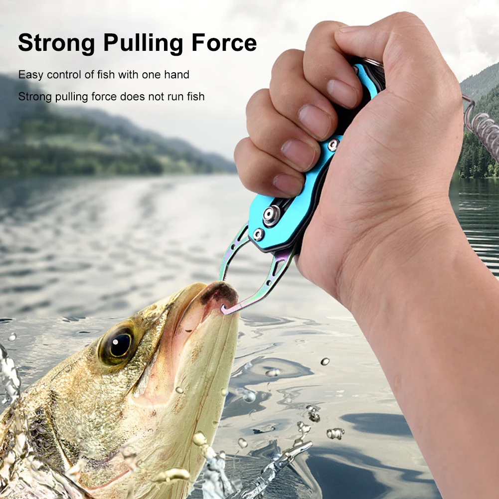 110cm Boat Fish Gripper Stainless Steel Fish Grabber Bearing