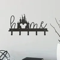 Metal Creative Key Hangers, Wall Mounted Hangers Hooks, Household Multi-Purpose Coat Bag Key Hooks Hanging Wall Art 1