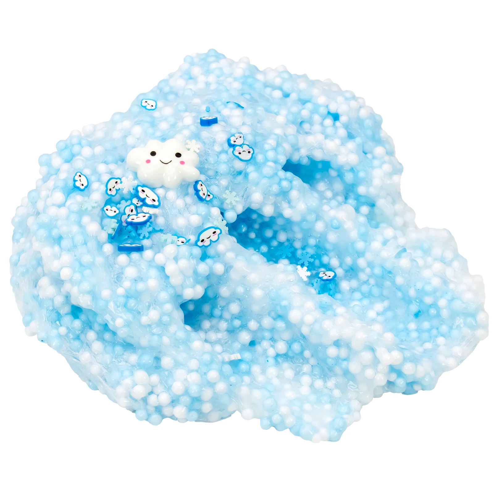 Paquete de 1/2 kit de limo de nube de fresa, bola de espuma crujiente