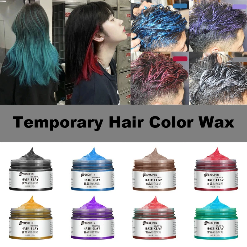 TemporaryHairColorWaxHairColorDyeMudSalonWaxHairStylingHair