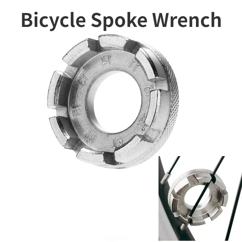 Bicycle Spoke Wrench Bike Wheel Rim Adjuster Spanner Tool Mini Mountain Road Cycling Demolition Axis Steel Wire Repair bike accessories