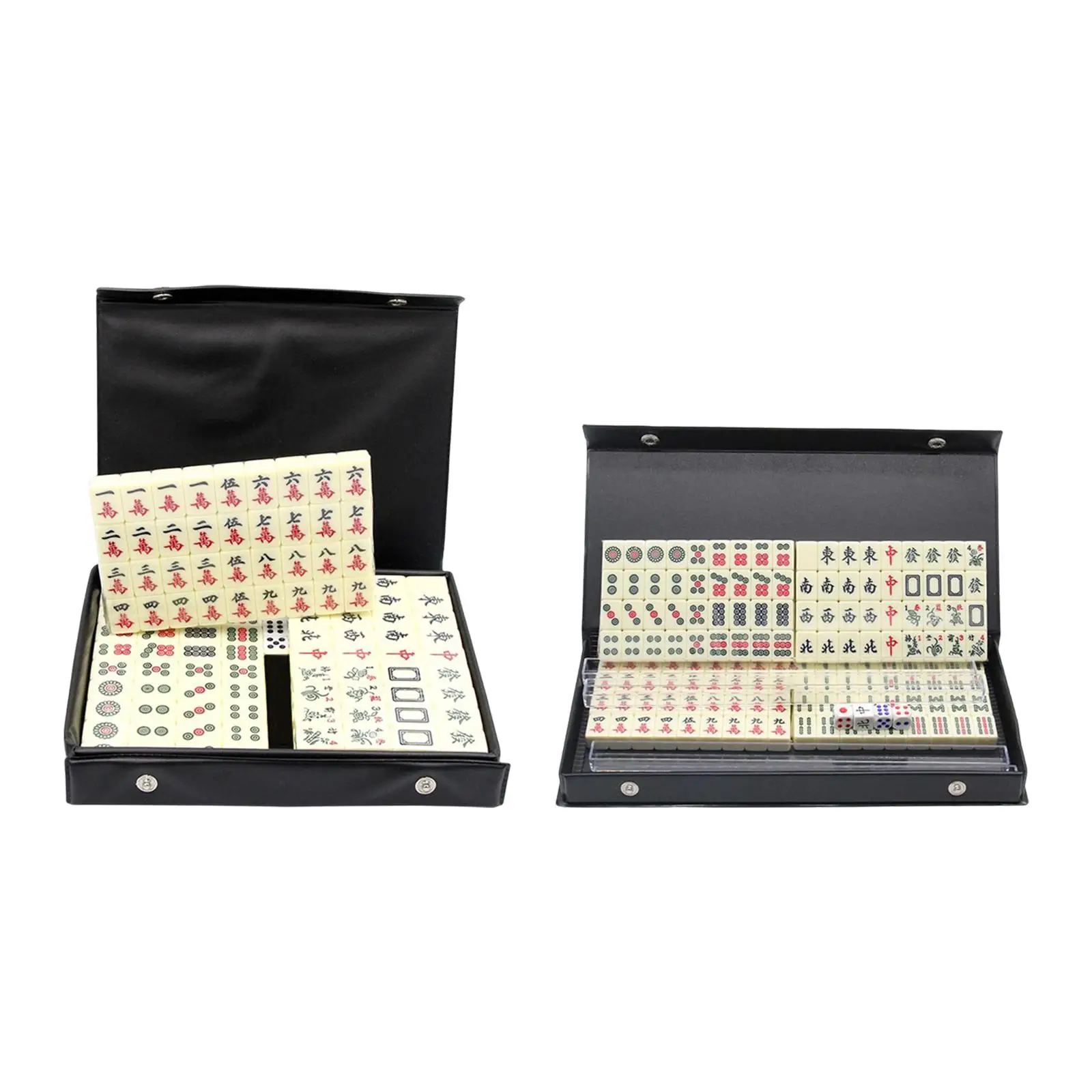 Mahjong Game Set,144pcs Mini Mahjong Tiles,Traditional Chinese Majiang Party