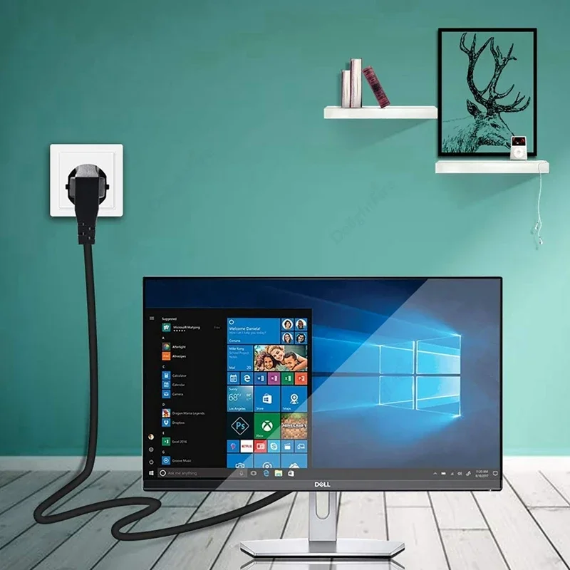 Cavo Bollitore 10x 1,8m Nero UK IEC - Nuovo Lotto Lavoro 5a Per Monitor - Foto 5