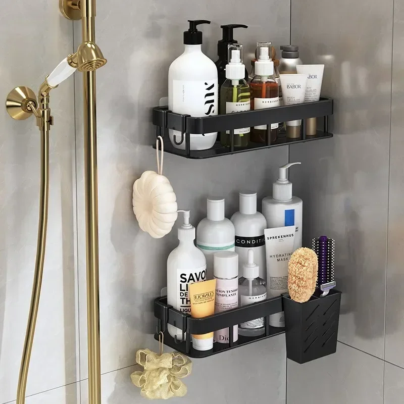 1pc Kitchen Aluminium Sink Drain Rack Shelf Basket Organizer Kitchen Accessories SpongeStorage Faucet Holder Soap Drainer 6
