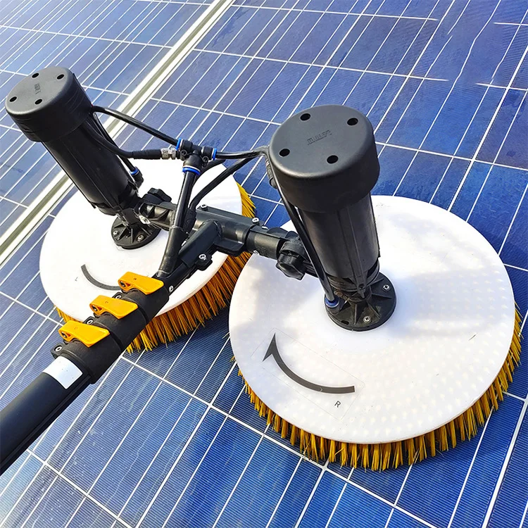 Solar Photovoltaic Panel Cleaner 3.5m 5.5m 7.5m Solar Cleaning Equipment Double Head Solar Rotating Cleaning Brush