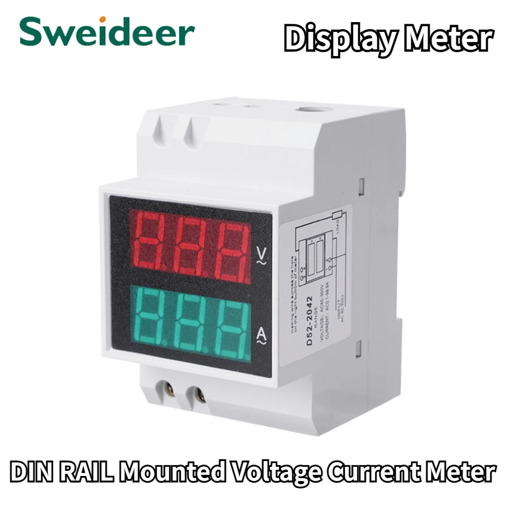 Misuratore Di Potenza AC 8 In 1 Con Display TFT 0.96 – 85-290V, 0-40A, 2 Fasi