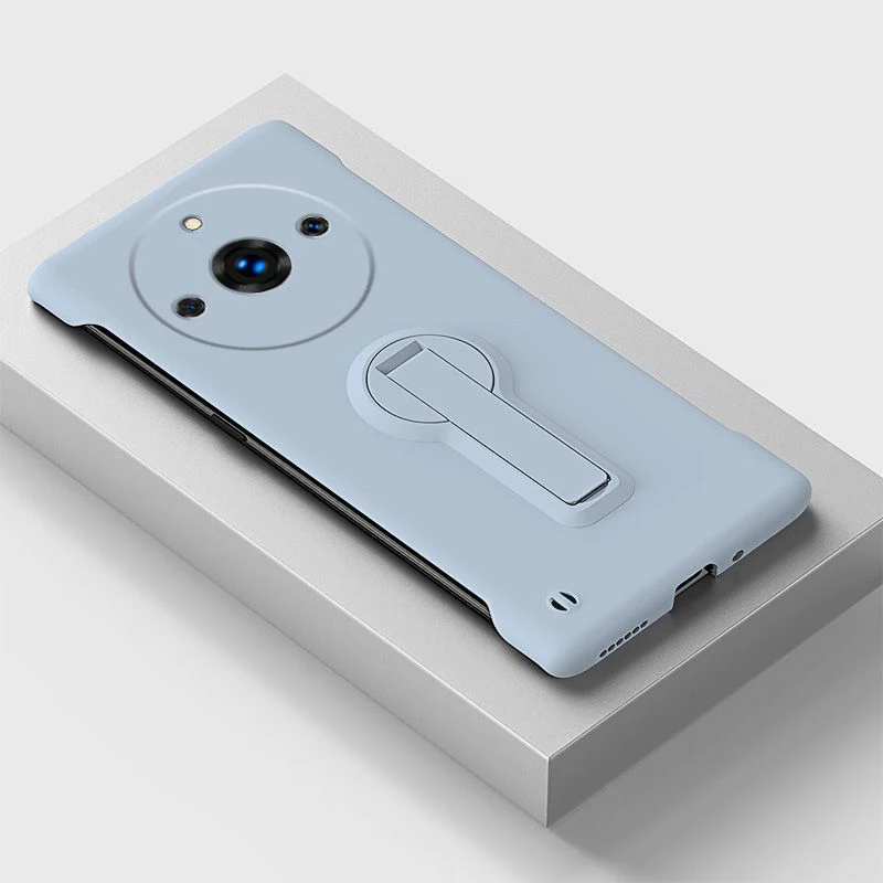 Slim Frameless Phone Case with Rotating Holder and Enhanced Protection