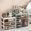 Large Capacity Drawer Makeup Organizer Transparent Cosmetic Jewelry Organizer Office Supplies Nail Polish Lipstick Storage Boxs 4