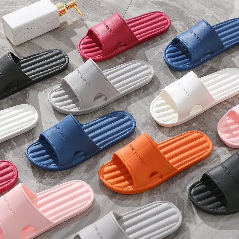 

SOft Slippers Men Women Thick Sole Slippers Summer Beach Slides Bathroom Anti-Slip Home Slippers Men Sandals Fashion Flip-Flops