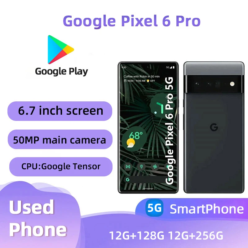 Google Pixel スマートフォン Google、Tensor搭載の5Gスマホ「Pixel 6/6 Pro」。74,800円から