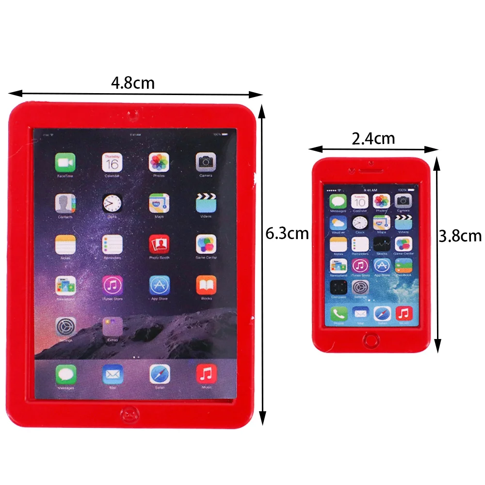 1:12 Alloy Craft Decoration Cute Simulation Mini Tablet Laptop Camera Doll House Miniature Doll House Children's Gift 2