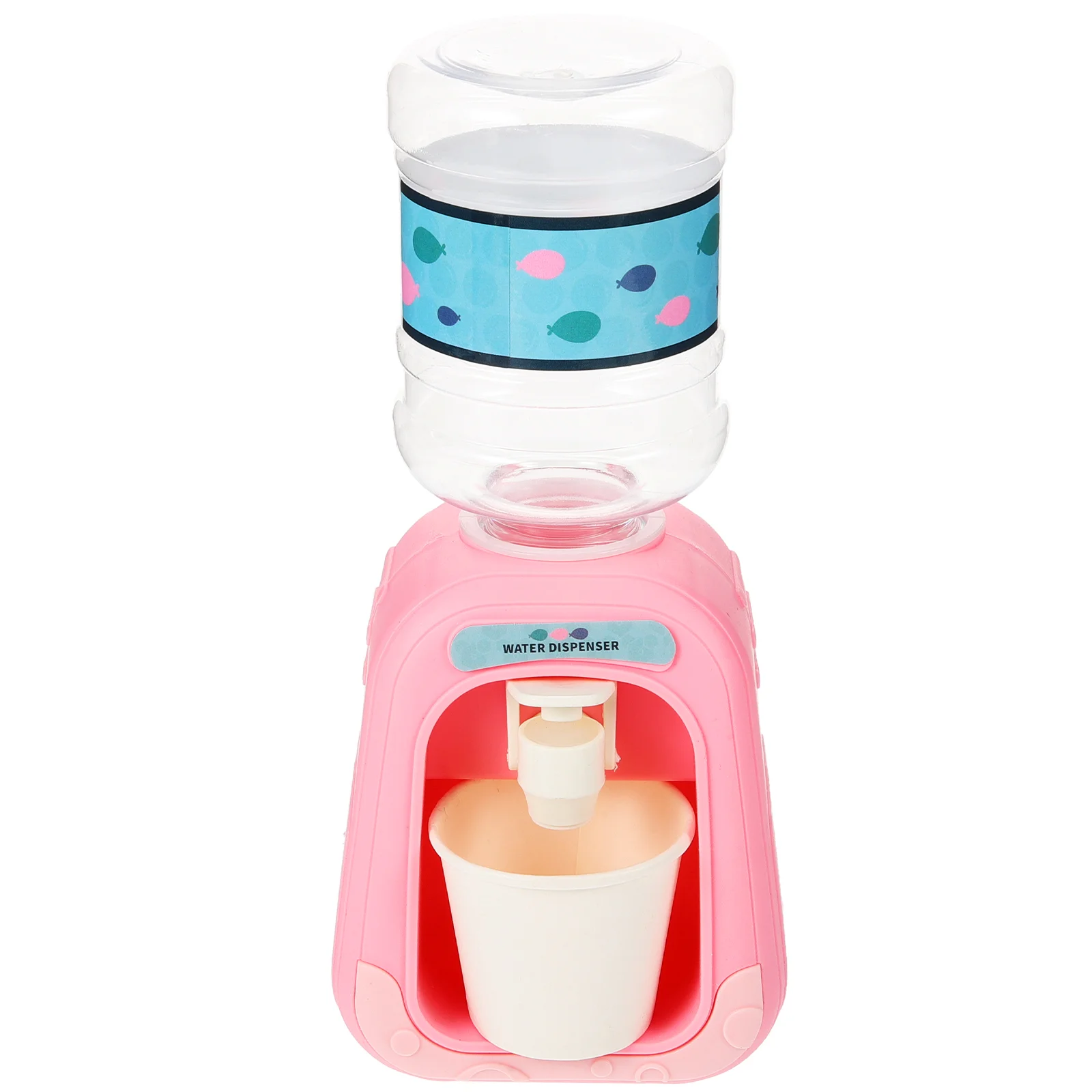 House Mini Simulation Candy Fun Drinking Machine Miniature Food Play Scene Props Matching Model (Pink) Water Dispenser small pet food feeder bowl hamster cage hook up hanging bowl water drinking device bird pigeon squirrel feeding cup rabbit m68e