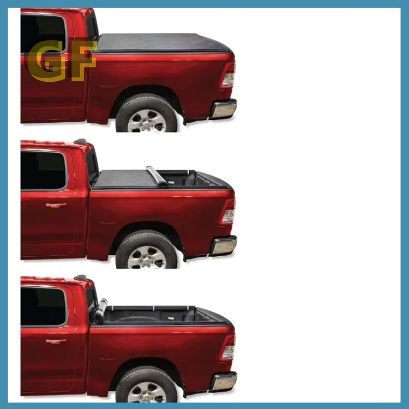 For 2015- Ford F-150 with 5.6' Bed Soft Roll Up Truck Bed Tonneau Cover 4R112 Low-Profile, Sturdy, Easy 15