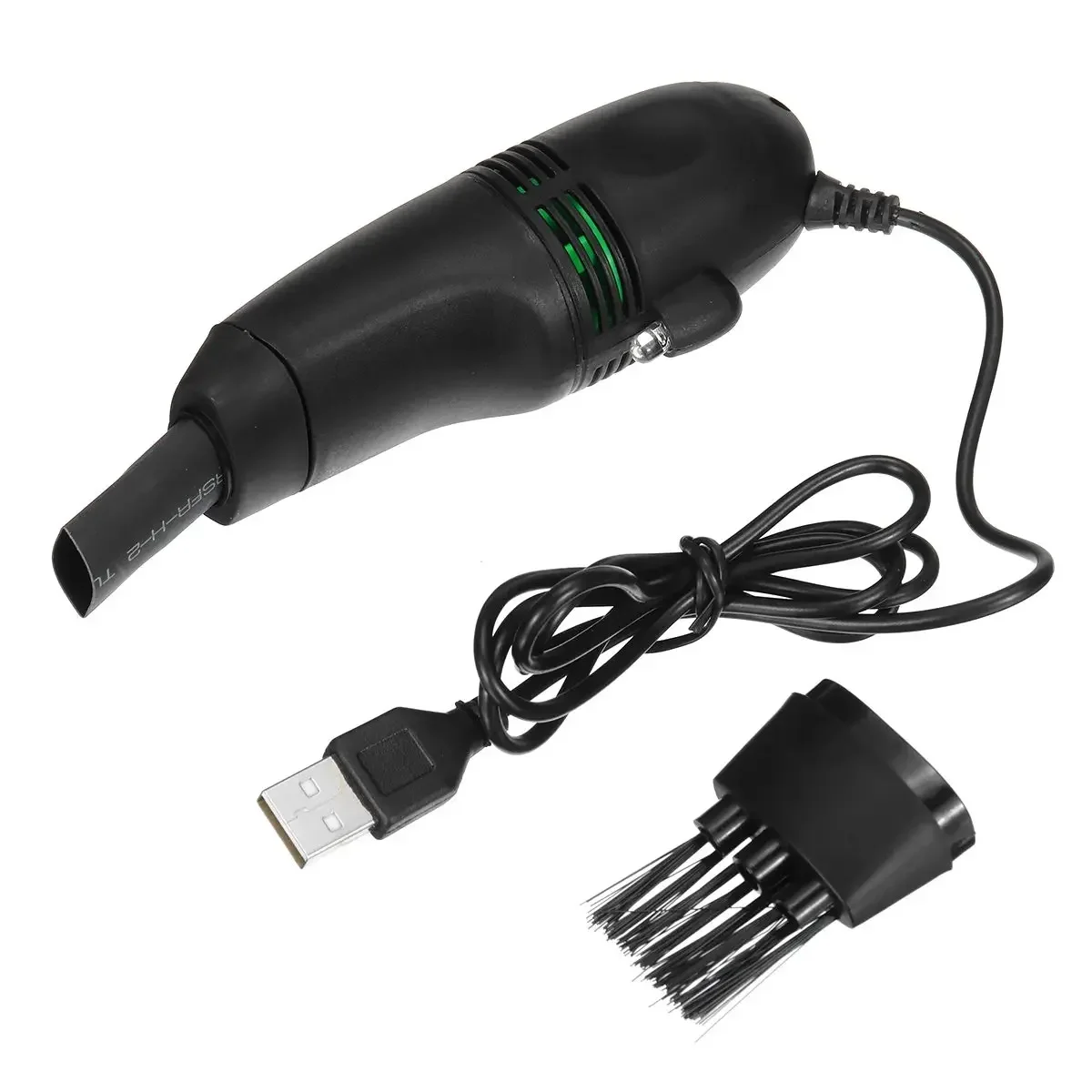 

Портативный мини-пылесос с USB-портом и щеткой