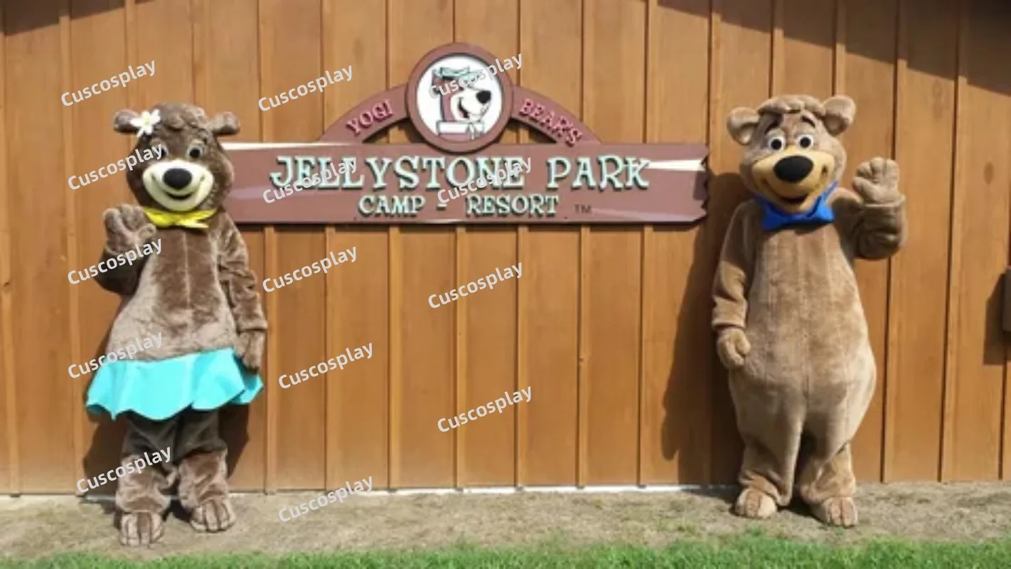 

Yogi Bear Mascot Costume Custom Fancy Costume Anime Cosplay Kits Mascotte Cartoon Theme Fancy Dress Christmas Carnival Costume