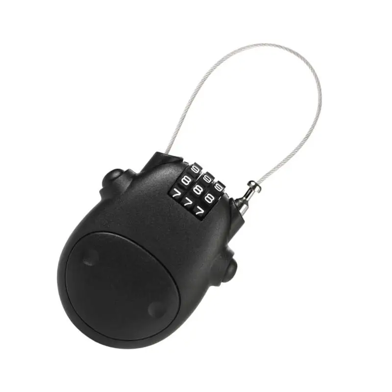 

Retractable Cable Lock Safety Number Lock Portable Motorcycle Helmet Lock Bicycle Lock Helmet Lock For Motorbike Scooter