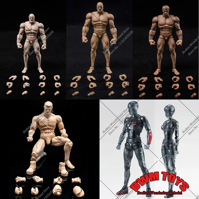 MCCToys 1/12 Scale Male Body Doll Narrow Shoulder Action Figure Model Set  6inch