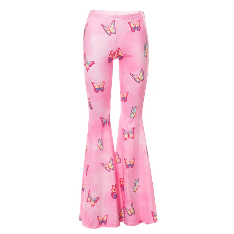 Flamingo Flare Jeans - Pink