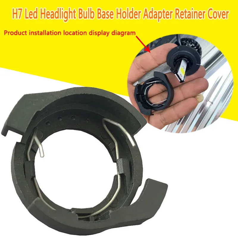 

H7 Led Headlight Bulb Base Holder Adapter Retainer Cover For Renault Megane